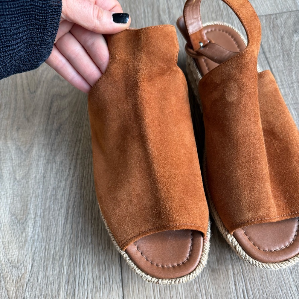 Prada Platform Cloudbust Sandals Leather Suede 39… - image 2